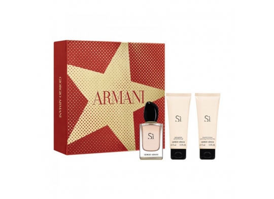 Confezione Armani Si Edp con Docciaschiuma e latte corpo