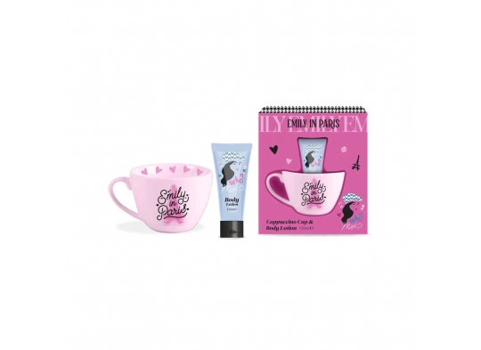 Emily in Paris Cappuccino Cup & Body Lotion Kit